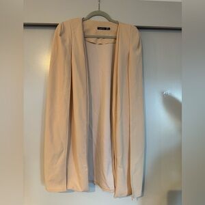 Boohoo Split Sleeve Open Front Cape Coat Blazer